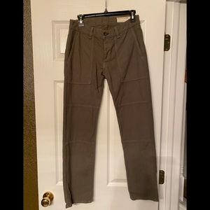 Rag & Bone army green crop pants